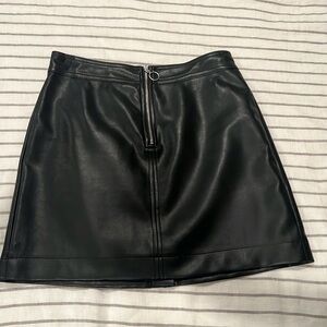 Aritzia leather skirt